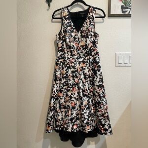 White House Black Market Floral High-low Sleeveless Dress